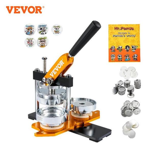 VEVOR Button Maker Machine 75 mm Badge Punch Press Kit Children DIY Gifts  Pin Maker with 500pcs Button Parts & Circle Cutter - AliExpress